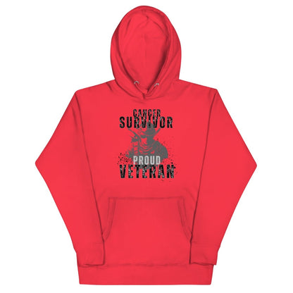 Cancer Survivor Soldier Grey Hoodie - JohnVsGBMTeam RedS