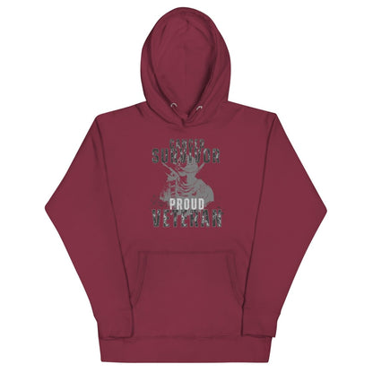 Cancer Survivor Soldier Grey Hoodie - JohnVsGBMMaroonS