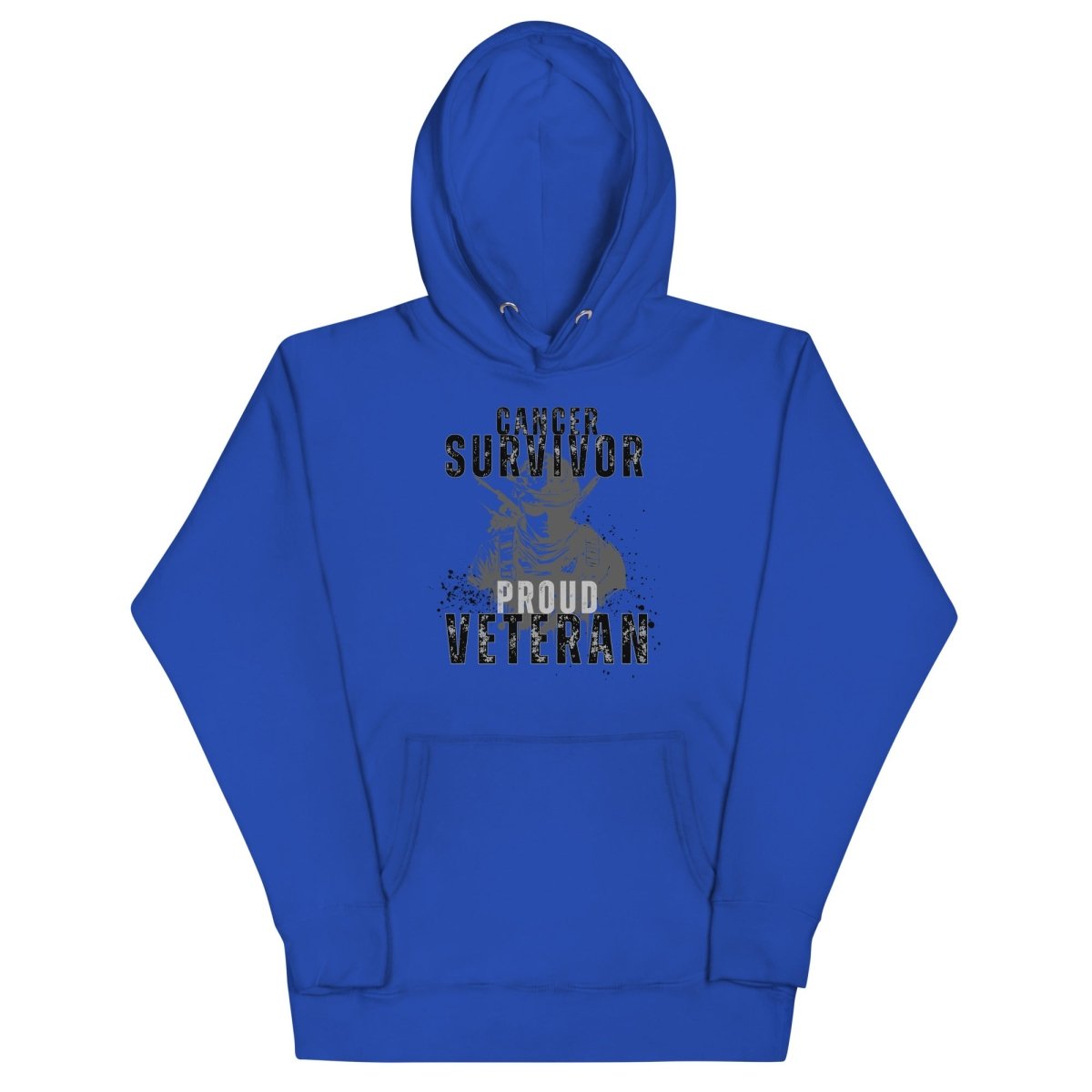 Cancer Survivor Soldier Grey Hoodie - JohnVsGBMTeam RoyalS