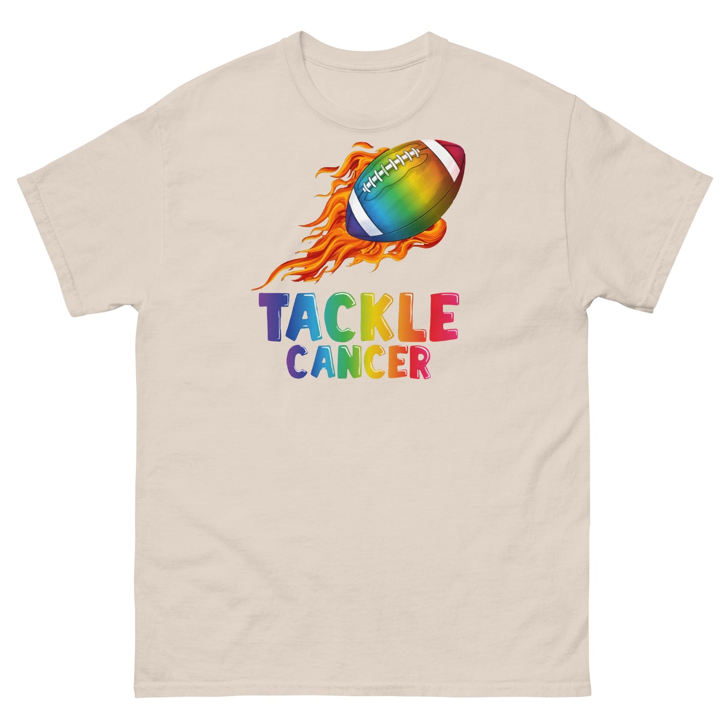 Cancer Tackle Tee - JohnVsGBMNaturalS