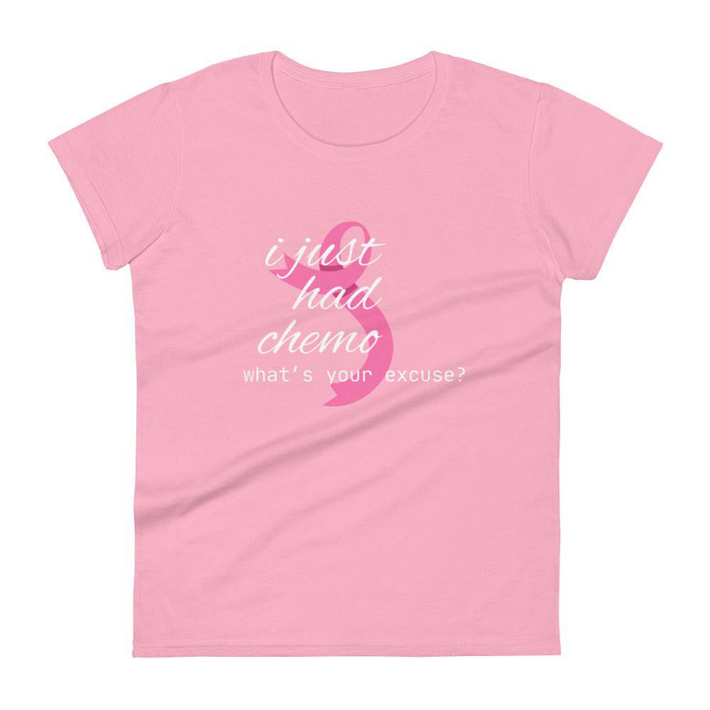 Chemo Awareness Ladies Tee - JohnVsGBMCharity PinkS