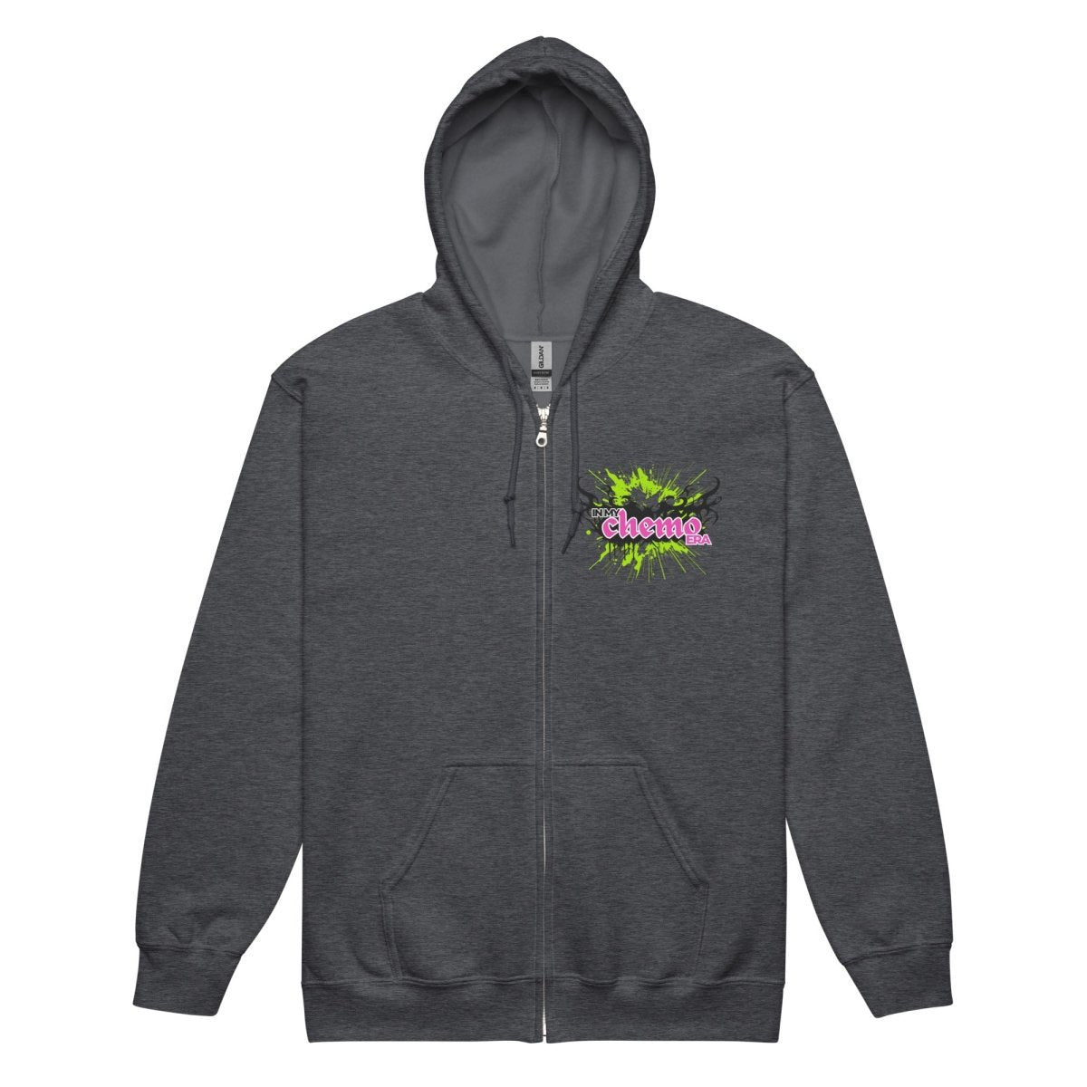 Chemo Era Zip Up Hoodie - JohnVsGBMDark HeatherS