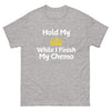 Chemo Hold My Crown Tee - JohnVsGBMSport GreyS