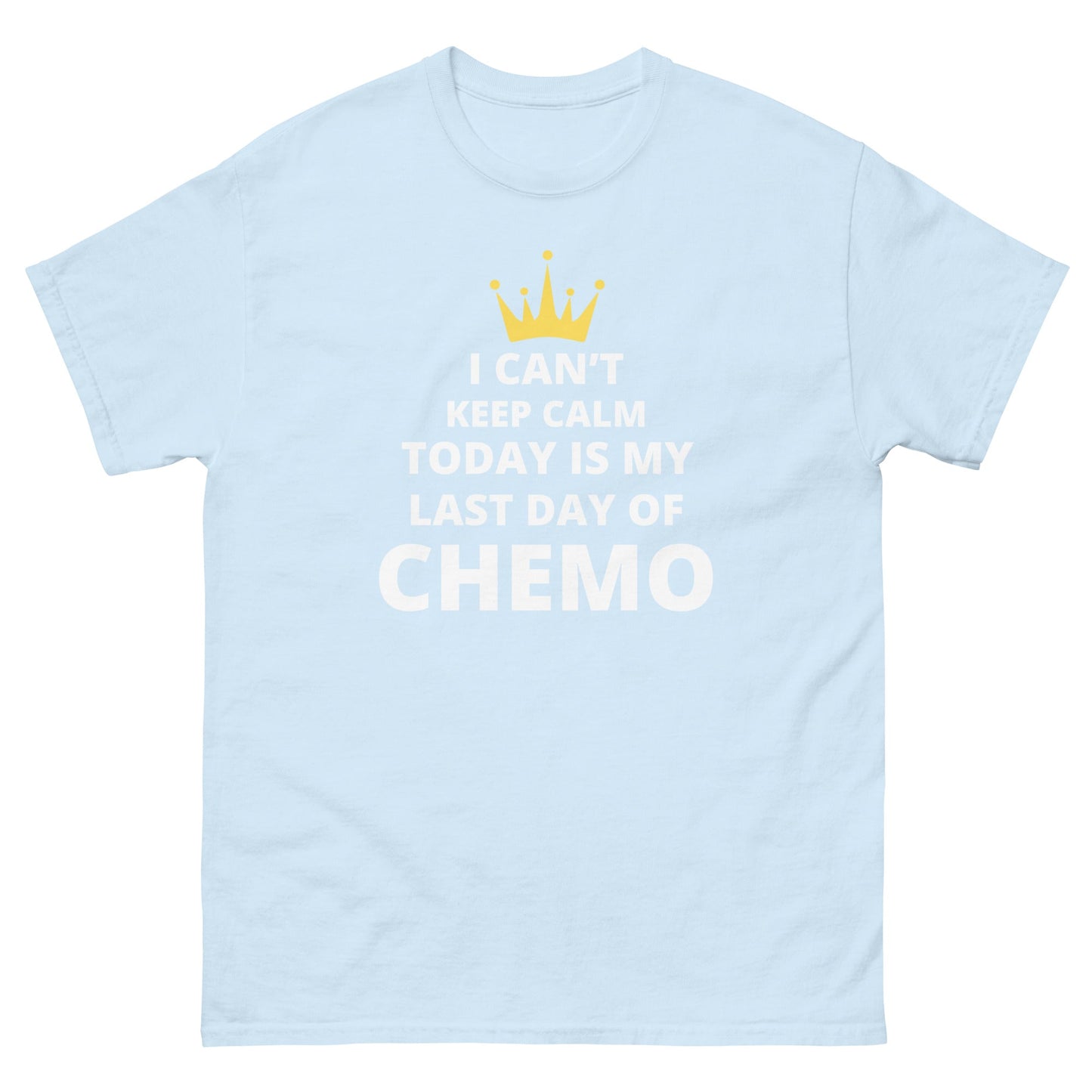 Chemo Last Day Tee - JohnVsGBMLight BlueS