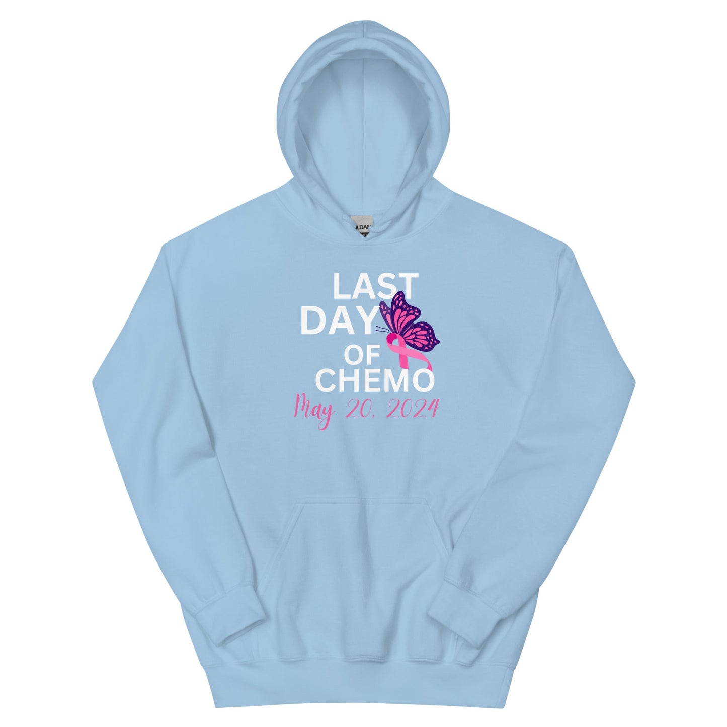 Chemo Lasy Day Hoodie - JohnVsGBMLight BlueS