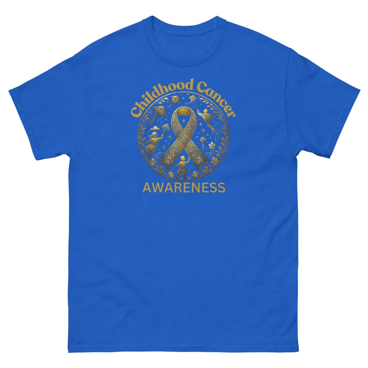 Childhood Cancer Adult Gold Tee - JohnVsGBMRoyalS