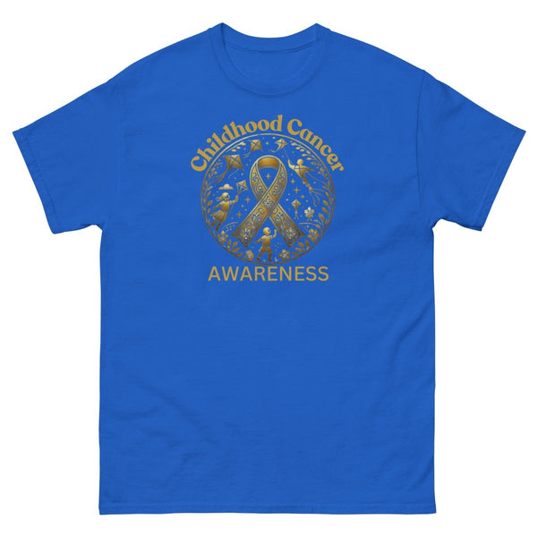 Childhood Cancer Adult Gold Tee - JohnVsGBMRoyalS