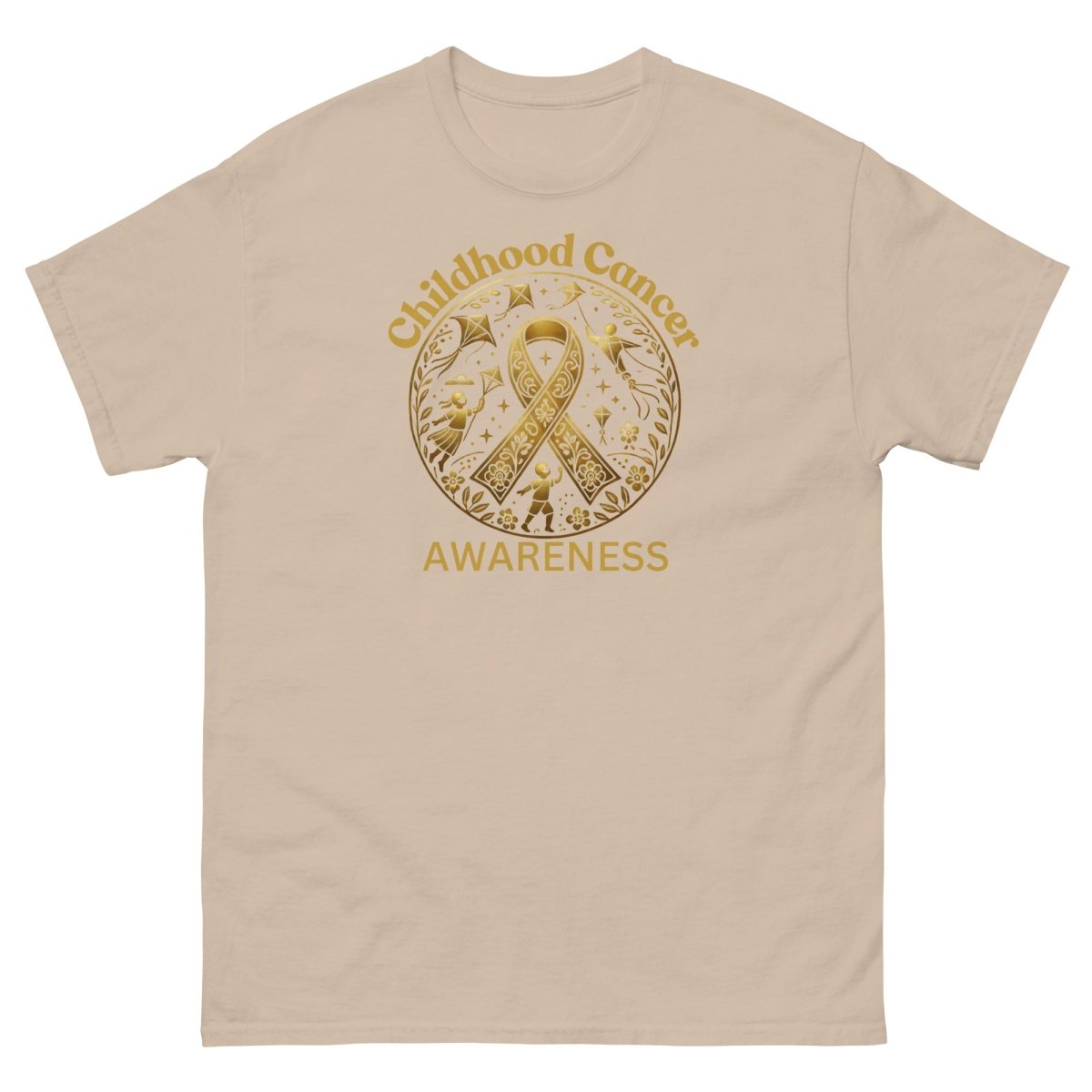 Childhood Cancer Adult Gold Tee - JohnVsGBMSandS