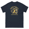 Childhood Cancer Adult Gold/Bubble Tee - JohnVsGBMNavyS