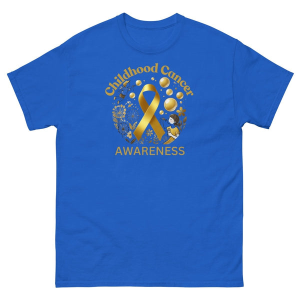 Childhood Cancer Adult Gold/Bubble Tee - JohnVsGBMRoyalS