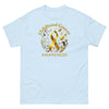 Childhood Cancer Adult Gold/Bubble Tee - JohnVsGBMLight BlueS