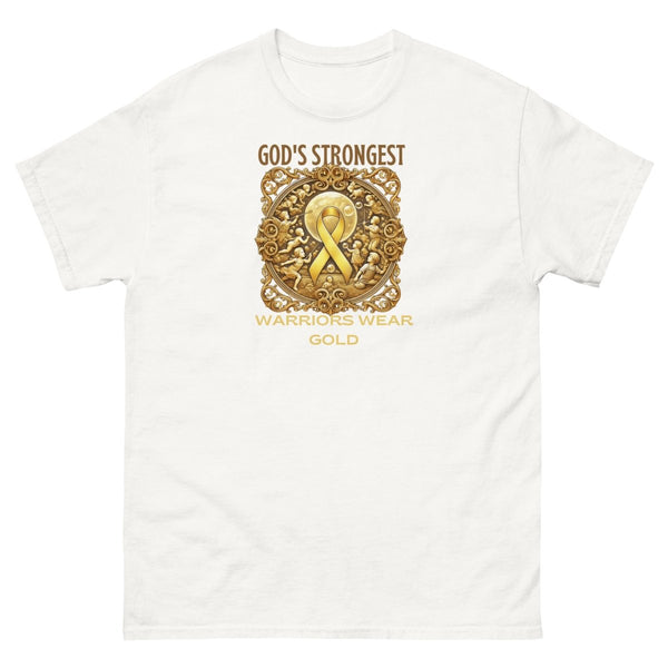 Childhood Cancer Adult Strongest Tee - JohnVsGBMWhiteS