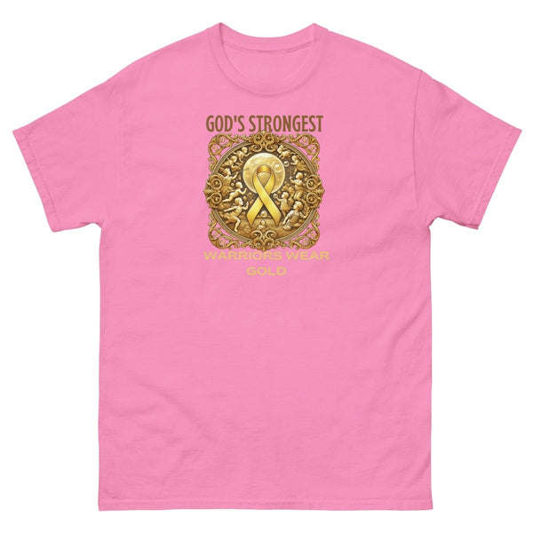 Childhood Cancer Adult Strongest Tee - JohnVsGBMAzaleaS