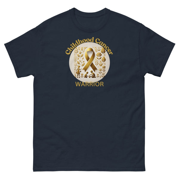 Childhood Cancer Adult Warrior Tee - JohnVsGBMNavyS