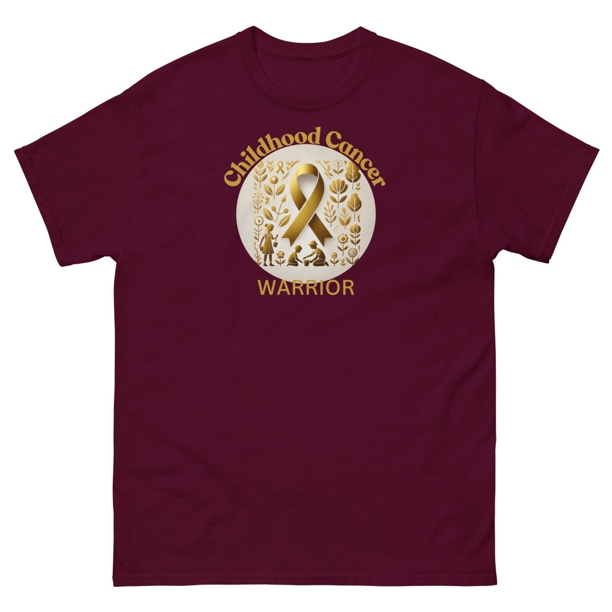 Childhood Cancer Adult Warrior Tee - JohnVsGBMMaroonS