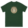 Childhood Cancer Adult Wear Gold Tee - JohnVsGBMForest GreenS