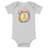 Childhood Cancer Brick Onesie - JohnVsGBMAthletic Heather3 - 6m