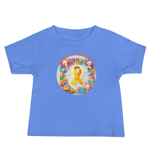 Childhood Cancer Brick Tee - JohnVsGBMHeather Columbia Blue6 - 12m