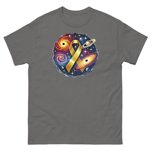 Childhood Cancer Galaxy Tee - JohnVsGBMCharcoalS