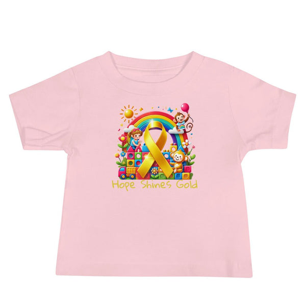 Childhood Cancer Hope Tee - JohnVsGBMPink6 - 12m