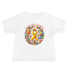 Childhood Cancer Mighty Tee - JohnVsGBMWhite6 - 12m