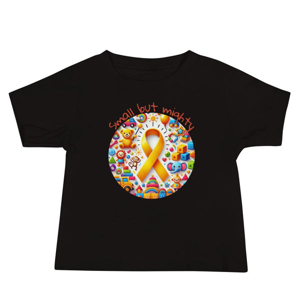 Childhood Cancer Mighty Tee - JohnVsGBMBlack6 - 12m