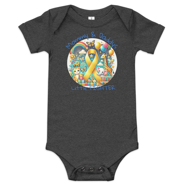 Childhood Cancer Mommy/Daddy Onesie - JohnVsGBMDark Grey Heather3 - 6m