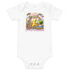 Childhood Cancer Rainbow Monkey Onesie - JohnVsGBMWhite3 - 6m