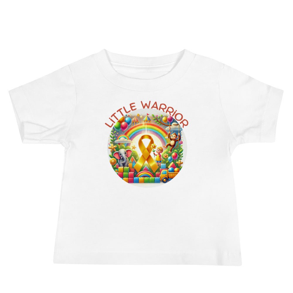 Childhood Cancer Rainbow Tee - JohnVsGBMWhite6 - 12m