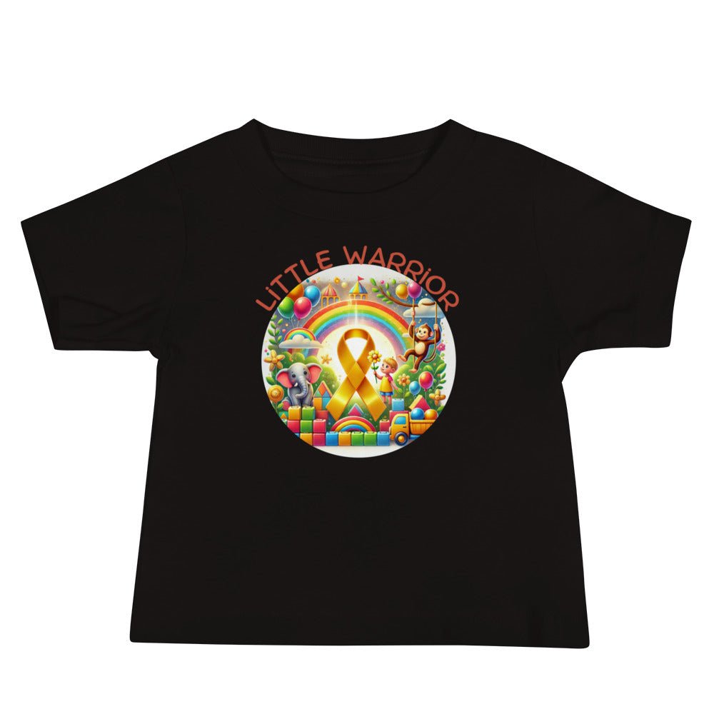 Childhood Cancer Rainbow Tee - JohnVsGBMBlack6 - 12m