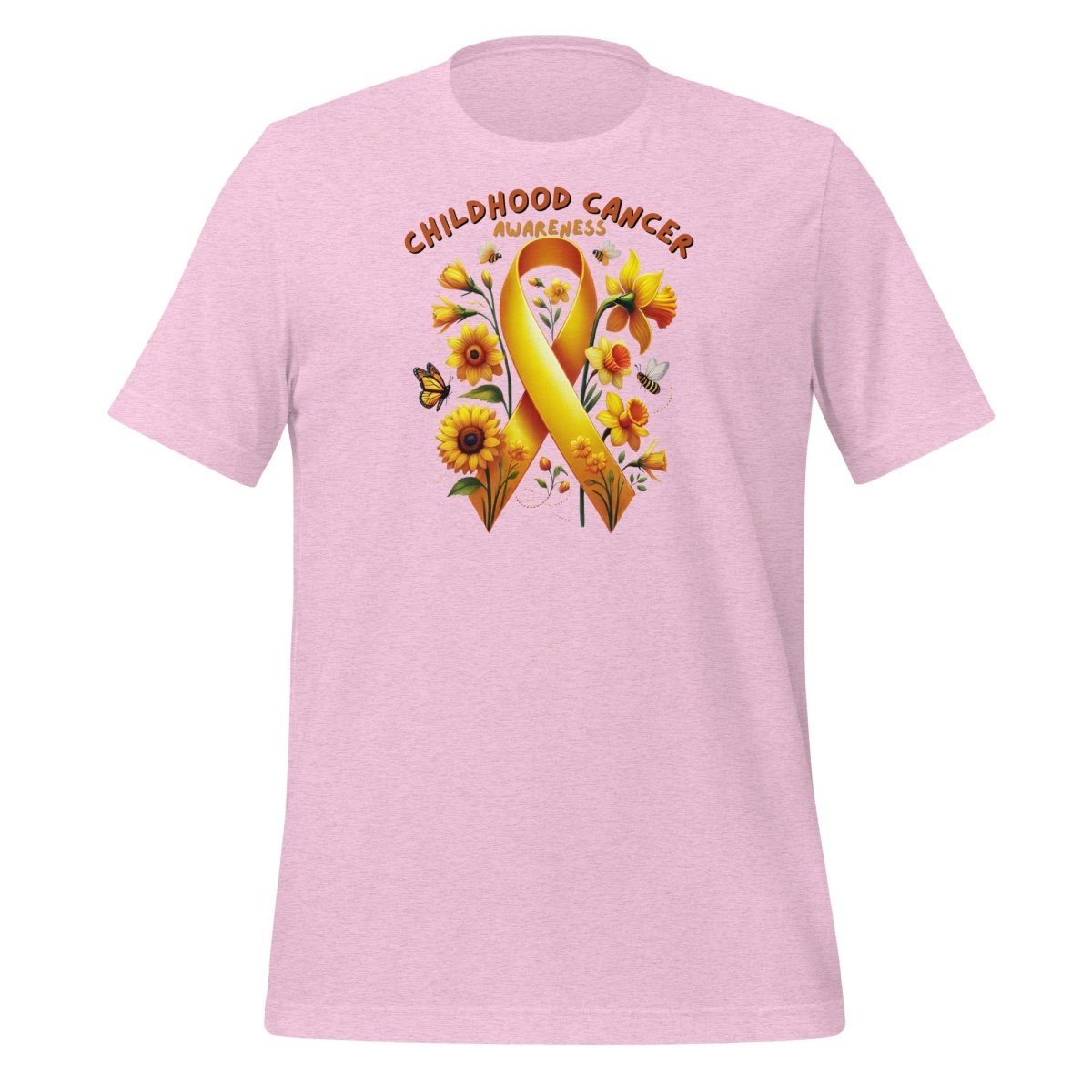 Childhood Cancer Spring Tee - JohnVsGBMHeather Prism LilacS