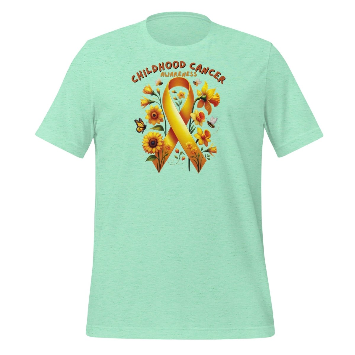 Childhood Cancer Spring Tee - JohnVsGBMHeather MintS