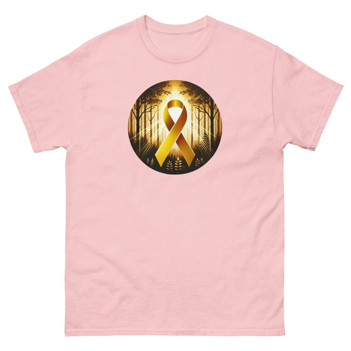 Childhood Cancer Sun Forest Tee - JohnVsGBMLight PinkS