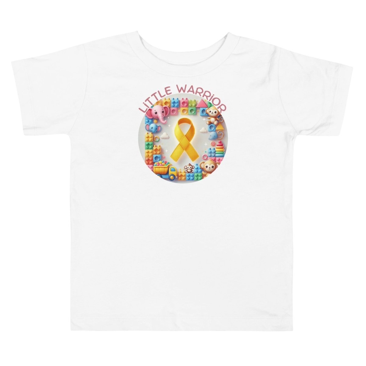 Childhood Cancer Toddler Brick Tee - JohnVsGBMWhite2T