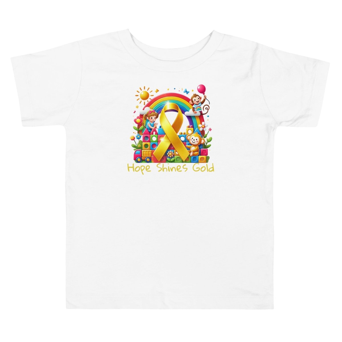 Childhood Cancer Toddler Hope Tee - JohnVsGBMWhite2T