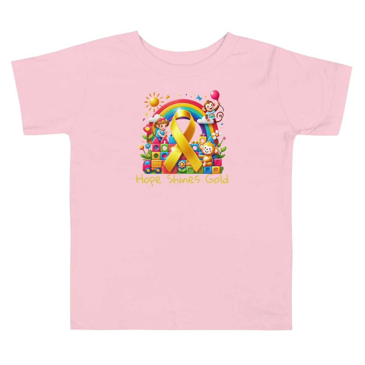 Childhood Cancer Toddler Hope Tee - JohnVsGBMPink2T