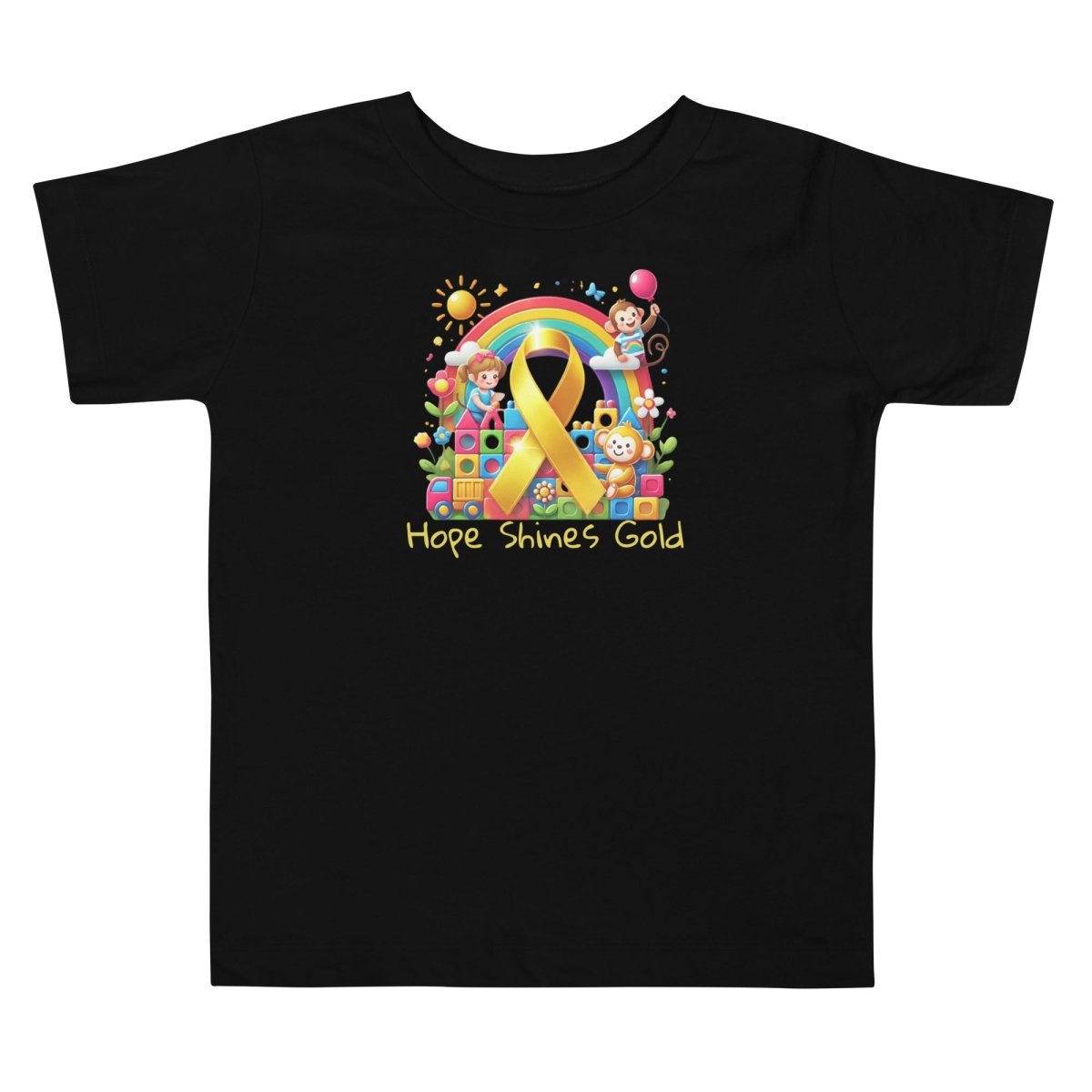 Childhood Cancer Toddler Hope Tee - JohnVsGBMBlack2T