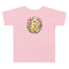 Childhood Cancer Toddler Mighty Tee - JohnVsGBMPink2T