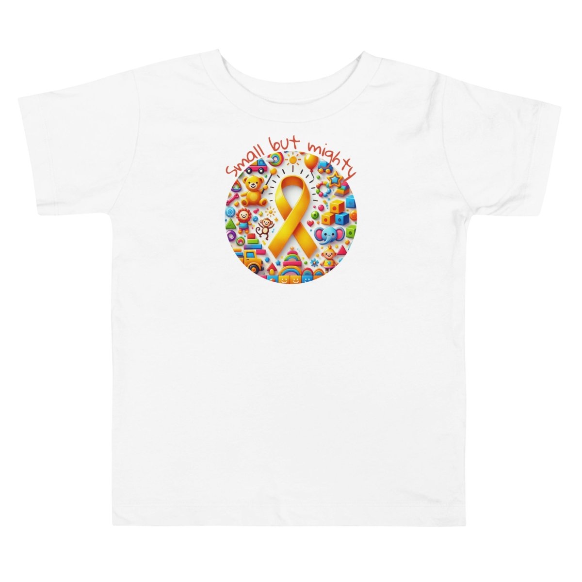 Childhood Cancer Toddler Mighty Tee - JohnVsGBMWhite2T