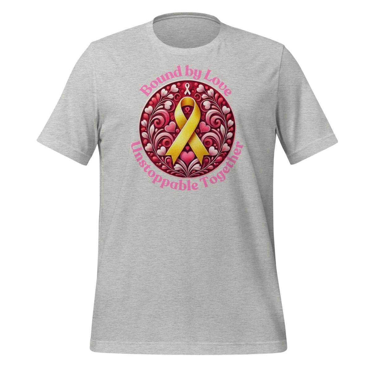 Childhood Cancer Unstoppable Love Tee - JohnVsGBMAthletic HeatherS