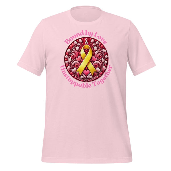 Childhood Cancer Unstoppable Love Tee - JohnVsGBMSoft PinkS