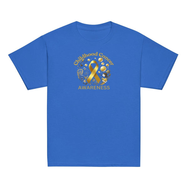 Childhood Cancer Youth Gold/Bubble Tee - JohnVsGBMRoyalXS