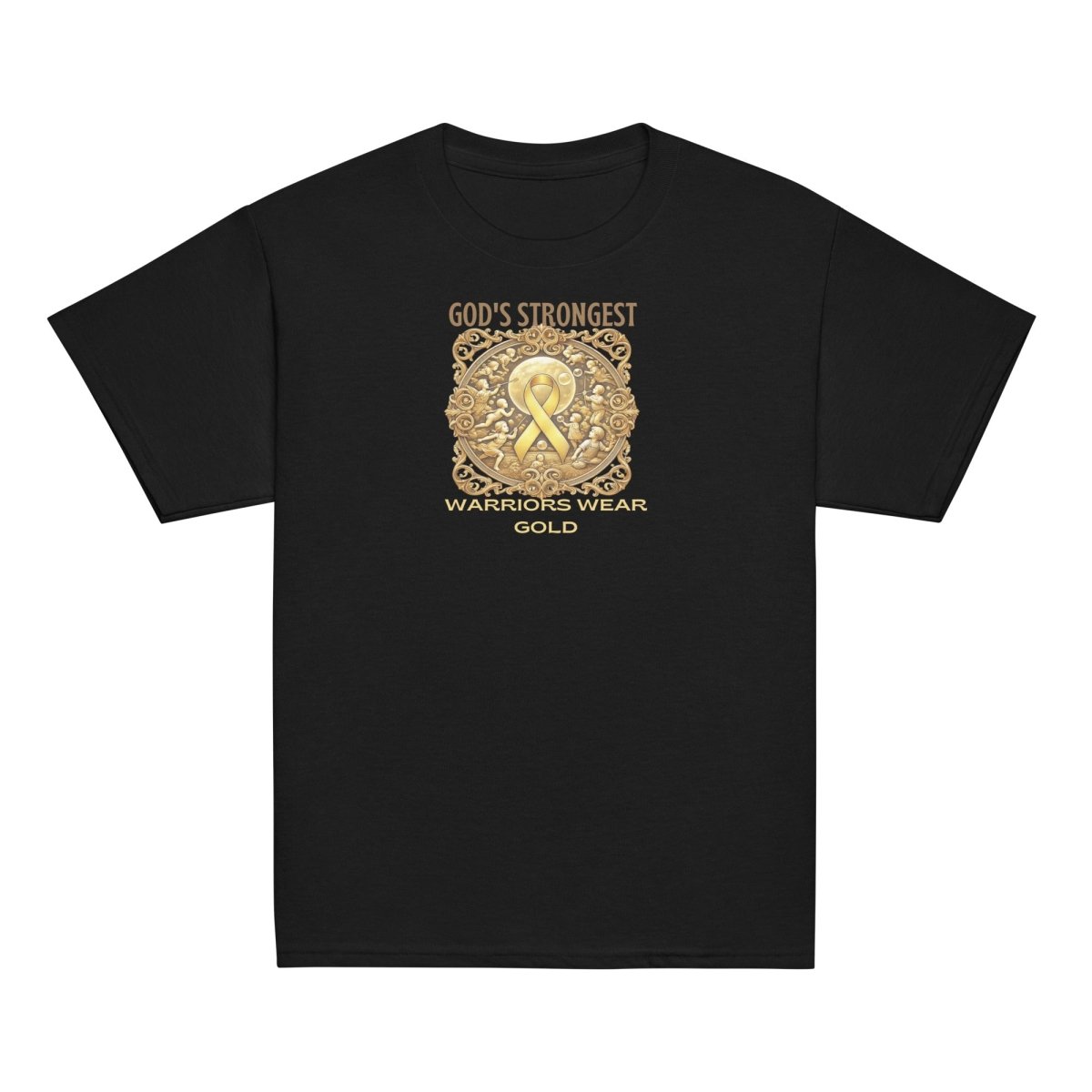 Childhood Cancer Youth Strongest Tee - JohnVsGBMBlackXS