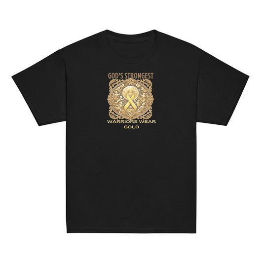 Childhood Cancer Youth Strongest Tee - JohnVsGBMBlackXS