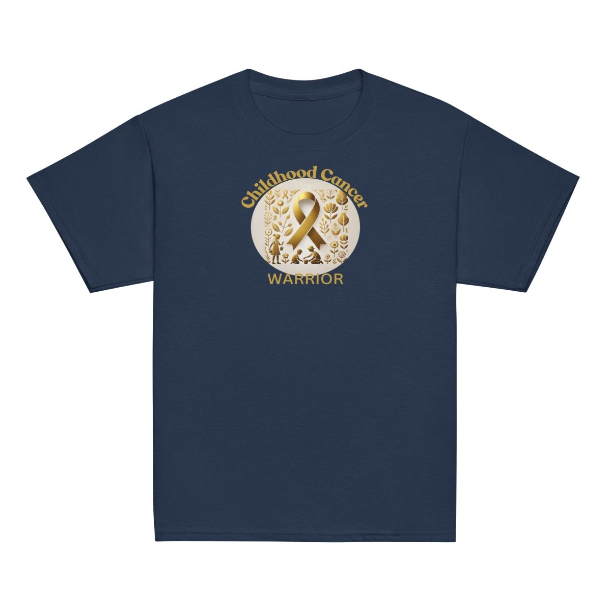 Childhood Cancer Youth Warrior Tee - JohnVsGBMNavyXS