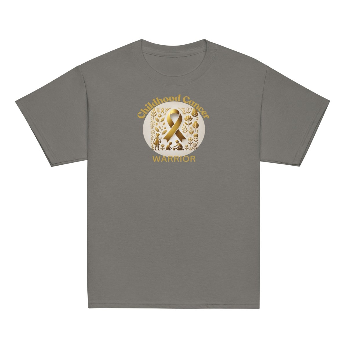 Childhood Cancer Youth Warrior Tee - JohnVsGBMCharcoalXS