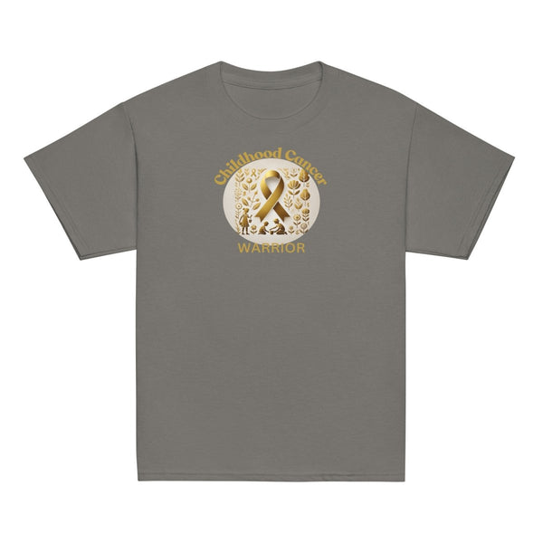 Childhood Cancer Youth Warrior Tee - JohnVsGBMCharcoalXS