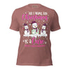 Christmas Breast Cancer WIsh Tee - JohnVsGBMHeather MauveXS
