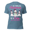 Christmas Breast Cancer WIsh Tee - JohnVsGBMSteel BlueXS