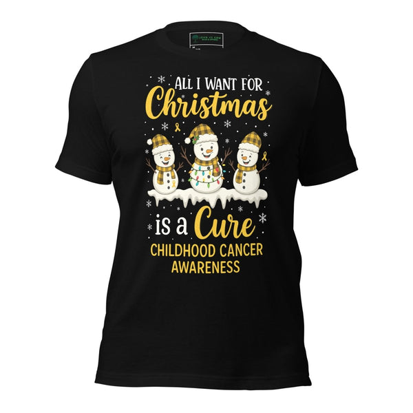 Christmas Childhood Cancer Wish Tee - JohnVsGBMBlackXS
